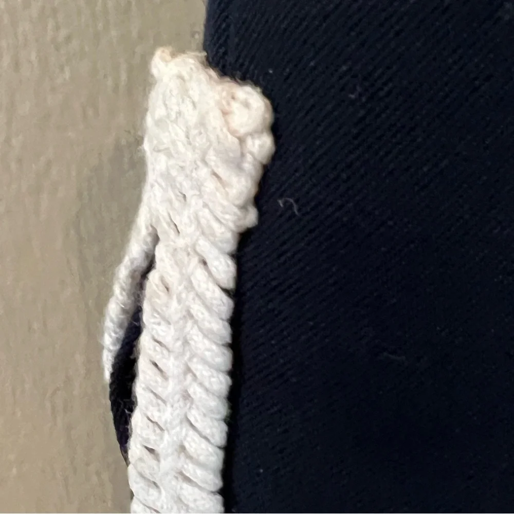 VTG Candice Fraiberger Paris French Peplum Dress Jacket Wool Navy 8 Embroidered - Picture 4 of 10